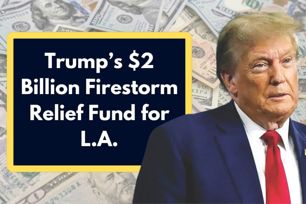 Trump’s $2 Billion Firestorm Relief Fund for L.A. - What is it and How it is going to benefits Residents?